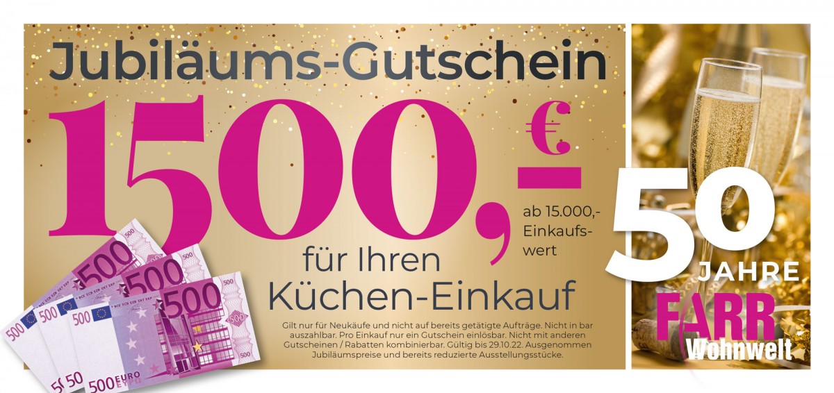 Farr Jubilaeum Gut 1500 Euro 22 02 1 neu